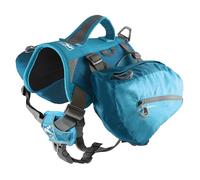 Kurgo Baxter Dog Backpack, Hiking Pack for Dogs, Lightweight, Reflective, Coastal Blue