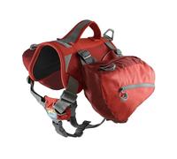 Kurgo Baxter Dog Backpack, Baxter 30-85lbs, Chili/Barn Red