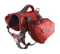 Kurgo Baxter Dog Backpack, Hiking Pack for Dogs, Lightweight, Reflective, Chili Red