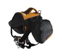Kurgo Big Baxter Dog Backpack, Hiking Pack for Dogs, Lightweight, Reflective, Black/Orange