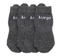 Kurgo Blaze Dog Socks, Pet Socks for Outdoors, Stretch Socks for Dog Shoes, Grey-Small