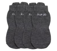 Kurgo Blaze Dog Socks, Pet Socks for Outdoors, Stretch Socks for Dog Shoes, Grey-Large