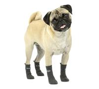 Kurgo Blaze Dog Socks, Pet Socks for Outdoors, Stretch Socks for Dog Shoes, Grey-Small