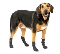 Kurgo Blaze Dog Socks, Pet Socks for Outdoors, Stretch Socks for Dog Shoes, Grey-Small