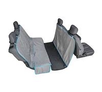 Kurgo Coast to Coast Hammock, Dog Car Seat Protector, Waterproof & Stain-Resistant, Seat and Floor Coverage, Heather Grey