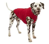 Kurgo Core Dog Sweater, Knit Dog Sweater with Fleece Lining, Cold Weather Pet Jacket, Zipper Opening for Harness, Adjustable Neck, Year-Round Sweater for Small Dogs (Heather Red, X-Small)