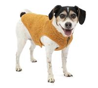 Kurgo Core Dog Sweater, Year-Round Sweater for Dogs, Dog Fleece Vest, Knit Fleece Pet Jacket, Fleece Lining,Lightweight, Zip Opening for Harness, Adjustable Neck, Orange, Small