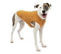 Kurgo Core Dog Sweater, Year-Round Sweater for Dogs, Dog Fleece Vest, Knit Fleece Pet Jacket, Fleece Lining,Lightweight, Zip Opening for Harness, Adjustable Neck, Orange, Medium