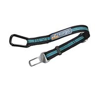 Kurgo Direct to Seatbelt Tether - Easy-Use Dog Car Harness Clip - Adjustable Ride Strap - Universal Fit for Most Vehicles - All Steel Hardware - Backseat Restraint - Coastal Blue