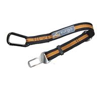 Kurgo Direct to Seat Belt Tether, Universal Car Seat Belt for Dogs, Works with any Pet Harness, Adjustable Length, Black/Orange