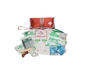 Kurgo Dog First Aid Kit, 50 Piece Pet Medical Kit, Compact & Portable, Durable Material, Paprika Red