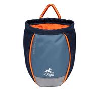 Kurgo Go Stuff It Treat Bag, Hands-Free Training Dog Treat Pouch, Includes Belt Clip and Carabiner, Machine Washable, Navy Blue