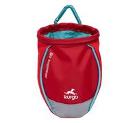 Kurgo Go Stuff It Treat Bag, Hands-Free Training Dog Treat Pouch, Includes Belt Clip and Carabiner, Machine Washable, Red