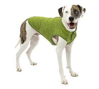Kurgo K9 Core Dog Sweater | Year-Round Sweater for Dogs | Dog Fleece Vest | Knit Fleece Pet Jacket | Fleece Lining | Lightweight | Zipper Opening for Harness | Adjustable Neck | Green | Medium