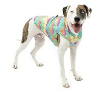 Kurgo Dog Jacket Loft – Reversible, Water-Resistant, Reflective – Small Watercolor Stripe
