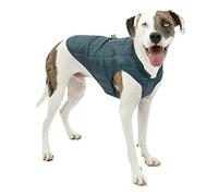 Kurgo Loft Dog Jacket, Reversible Dog Coat for Cold Weather, Ink Blue/Seaglass, X-Large