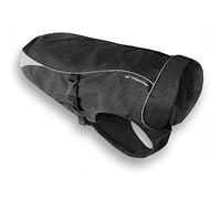 Kurgo North Country Dog Coat, Cold Weather Dog Jacket, Water-Resistant, Fleece-Lined, Includes LED light, Large-Black