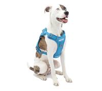 Kurgo RSG Dog County Harness, Comfortable Padded Dog Hiking Harness, Adjustable, MOLLE Compatible, Medium-Coastal Blue