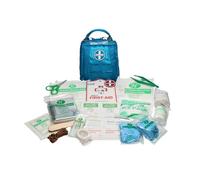 Kurgo RSG Dog First Aid Kit, 49 Piece Pet Medical Kit, Compact & Portable, MOLLE Compatible, Coastal Blue