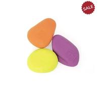 Kurgo Skipping Stones, Dog Fetch Toy, Floats on Water, BPA Free, 3-Pack-Assorted Colours