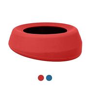 Kurgo Splash Free Wander Water Bowl, Dog Travel Bowl, Prevents Spilling, Holds 710ml, Chili Red