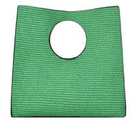 KURGOOL Straw Clutch Purses for Women, Woven Leather Hand Bags Straw Purse and Handbags, Minimalist Clutch Purse Beach Bag, Mint Green