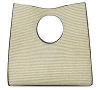 KURGOOL Straw Clutch Purses for Women, Woven Leather Hand Bags Straw Purse and Handbags, Minimalist Clutch Purse Beach Bag, Quartz Grey