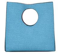 KURGOOL Straw Clutch Purses for Women, Woven Leather Hand Bags Straw Purse and Handbags, Minimalist Clutch Purse Beach Bag, Blue