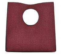 KURGOOL Straw Clutch Purses for Women, Woven Leather Hand Bags Straw Purse and Handbags, Minimalist Clutch Purse Beach Bag, Burgundy