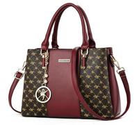 KURGOOL Women Purses and Handbags Top Handle Satchel Shoulder Bags Messenger Tote Bag for Ladie, F-wine