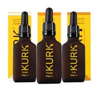 KURK Turmeric Curcumin Oil, Curcumin Liquid Supplement (Trio) (3x30ml)