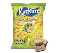 Kurkure Case Of 30 Crisp Chips Snacks | Green Rajasthani Chutney 30x70g Grocery King