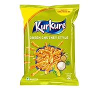 Kurkure Indian Snacks Variety Pack, Naughty Tomato, Chilli Chatka, Masala Munch, Green Chutney Style, 4 Flavours, Combo Pack (Green Chutney Style-2)