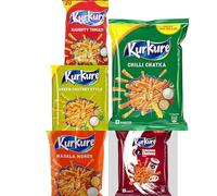 Kurkure Indian Snacks Variety (Pack of 5) Flavours - Naughty Tomato, Chilli Chatka, Green Chutney Style, Masala Munch, Schezwan Chutney (Pack of 1, All)