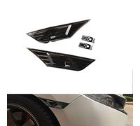 KURL-T Black Smoked Lens Front Side Marker Lamp Housings for Honda Civic JDM Sedan Coupe Hatchback 10th Gen 2016-2020 With 2Pcs T10 Light Bulbs