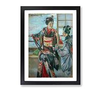 Kuroda Maiko By Kuroda Seiki Asian Japanese Framed Print | A3 Black Framed Wall Art | Ready to Hang | Asian Nature Picture | Living Room Bedroom Lounge Office