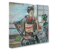 Kuroda Maiko by Kuroda Seiki Canvas Print | Gallery Wrapped 30mm Frame Wall Art | 20x20 inches | Ready to Hang | Asian Picture | Living Room Bedroom Lounge Office