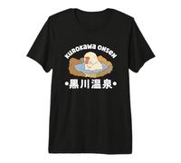 Kurokawa Onsen Japanese Hot Spring Snow Monkey Premium T-Shirt