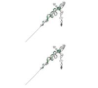 Kuromears Earrings, Myth Of The Moon Ear Hook Needle Piercing Earring, Fun Snake Ear Cuff Wrap earrings, Fantasy Moon Wrap Earrings Jewelry Accessory, Present for Women Wife, Friend (11)
