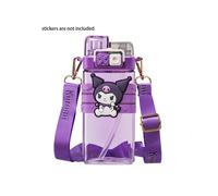 (Kuromi) 520ml Sanrio Kuromi Square Water Bottle Sports Plastic Childern Student Cup