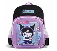 Kuromi Backpack for Kids & Teens, Hello Kitty & Friends Official Licensed Merchandise, School Bag Fits A4 Folders & Books, Kids Rucksack with Padded Straps & Mesh Pockets