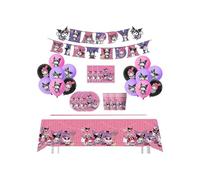 Kuromi Birthday Decoration Kuromi Party Supplies Kuromi Balloons Birthday Kuromi Birthday Banners Kuromi Party Tableware Kuromi Tableware Set Kuromi Birthday Balloons Kuromi Birthday Decorations
