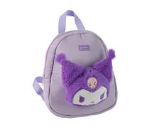 Kuromi Hello Kitty Girls' Backpack - Children's Backpack Plush 3D Purple, Light and Comfortable, One Size for School and Preschool, Official License