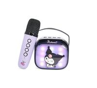 Kuromi Mini LED Wireless Karaoke Speaker with Bluetooth Microphone with Colour-Changing Lights