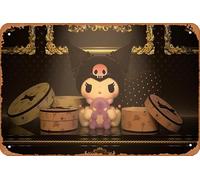 Kuromi, Onegai My Melody Anime Poster Home Wall Art Decoration Retro Metal Tin Sign 8x12 inch