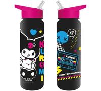 Pyramid International Kuromi Punk Vibes Plastic Drinks Bottle - 24oz/700ml with PE Straw, One Size