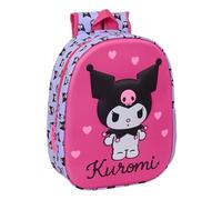 KUROMI School Backpack, 3D Design, Ideal for Children of Different Ages, Comfortable and Versatile, Quality and Resistance, 27 x 10 x 33 cm