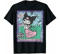 Kuromi Strawberry Picking Strawberries Farm Tee(Large)