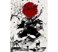 Kurosaki Ichigo Bleach Japanese Manga Anime Red Sun Print Poster Wall Art Picture A4 +