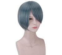 Kuroshitsuji Black Butler Ciel Phantomhive Cosplay Short Heat Resistant Synthetic Hair+ Wig Cap Halloween Party